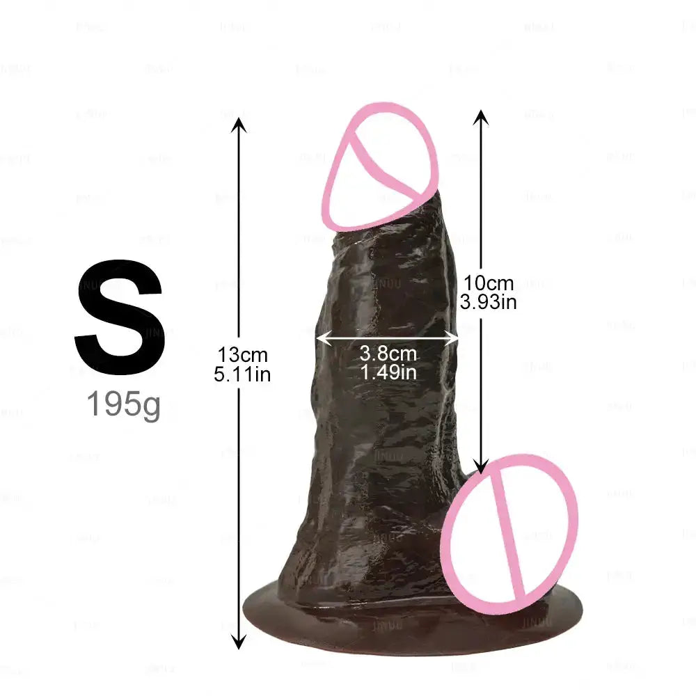 Realistic Black Dildo Long Anal Plug Suction Cup Penis Butt Plug Big Dick Sex Toy for Women Men Vagina Massage Anal Dilator Cock by Dropshipman