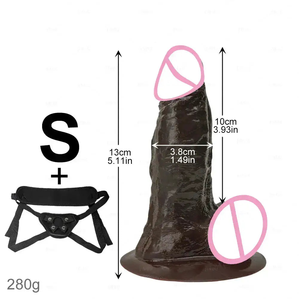 Realistic Black Dildo Long Anal Plug Suction Cup Penis Butt Plug Big Dick Sex Toy for Women Men Vagina Massage Anal Dilator Cock by Dropshipman