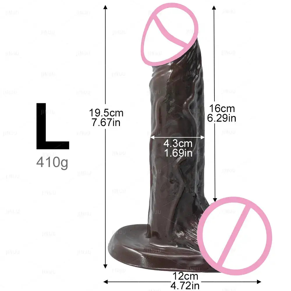 Realistic Black Dildo Long Anal Plug Suction Cup Penis Butt Plug Big Dick Sex Toy for Women Men Vagina Massage Anal Dilator Cock by Dropshipman