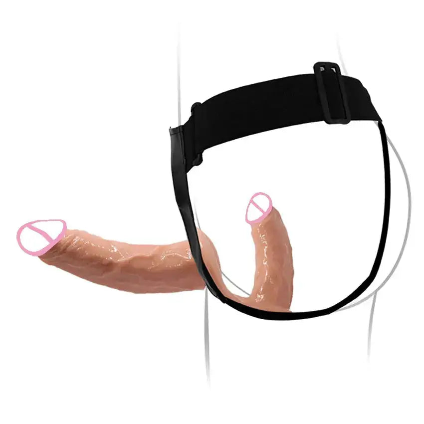Wearable Double Dildo for Lesbian Adjustable Belt Realistic Penis Sex Toys Women Couples G-Spot Anal Vaginal Stimulate Adult 18+ by Dropshipman