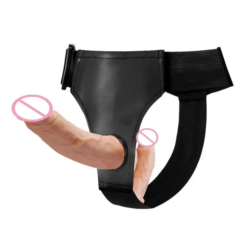 Wearable Double Dildo for Lesbian Adjustable Belt Realistic Penis Sex Toys Women Couples G-Spot Anal Vaginal Stimulate Adult 18+ by Dropshipman