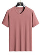 Plus Size 7XL 8XL 9XL Summer V-Neck T-shirts For Men Ice Silk Cooling Quick-dry Breathable Men&