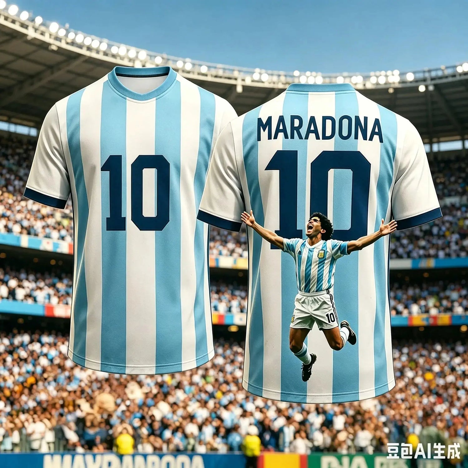 Round Neck T-Shirt Maradona Commemorative Edition 3d Printing Quick-Drying Breathable And Comfortable SHOPEZRA L.L.C.