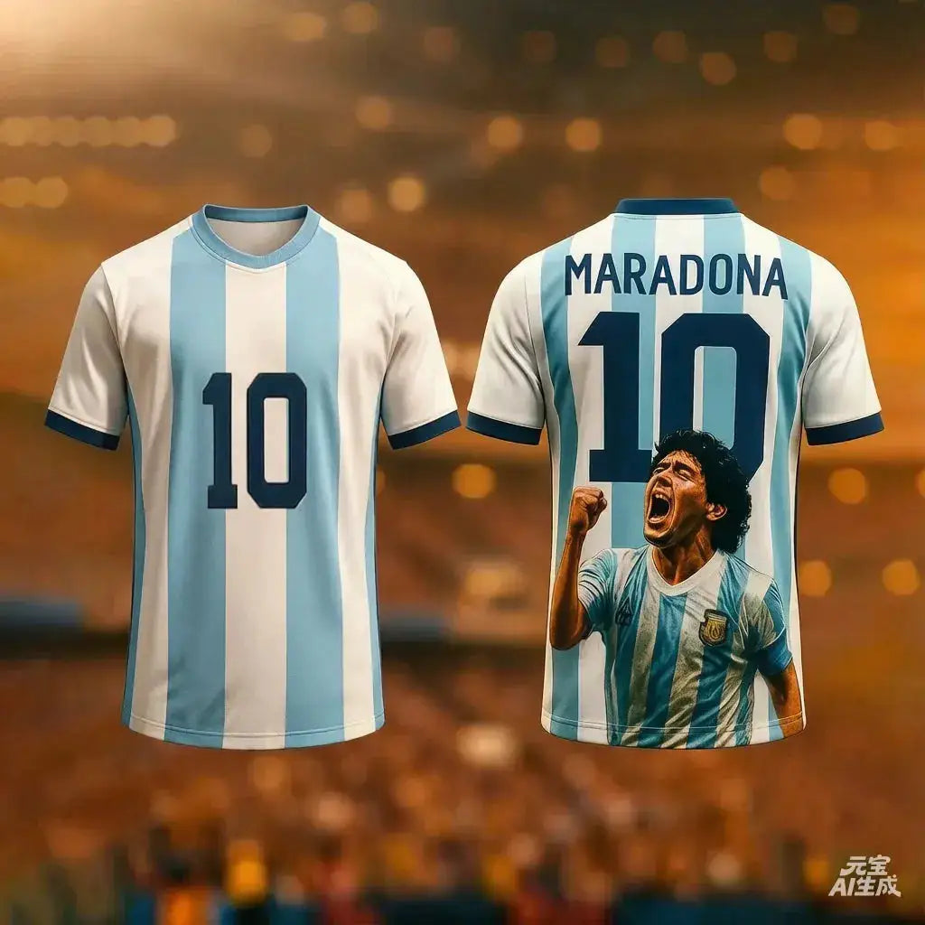 Round Neck T-Shirt Maradona Commemorative Edition 3d Printing Quick-Drying Breathable And Comfortable by Dropshipman
