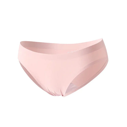 Xiaotianer 6120 einteilige nahtlose Eisseidenunterwäsche Damen schlichte einfarbige sexy tief sitzende Mädchenslips Großhandel