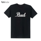 Fashion Drums Brand Men T Shirts Summer New Pearl T Shirt O-neck Short Sleeve Cotton Music T-shirts Top Tees SHOPEZRA L.L.C.