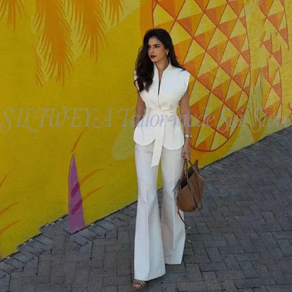 Modern Women Suits For Wedding Business Fashion 2 Pieces Sets Elegant Women&