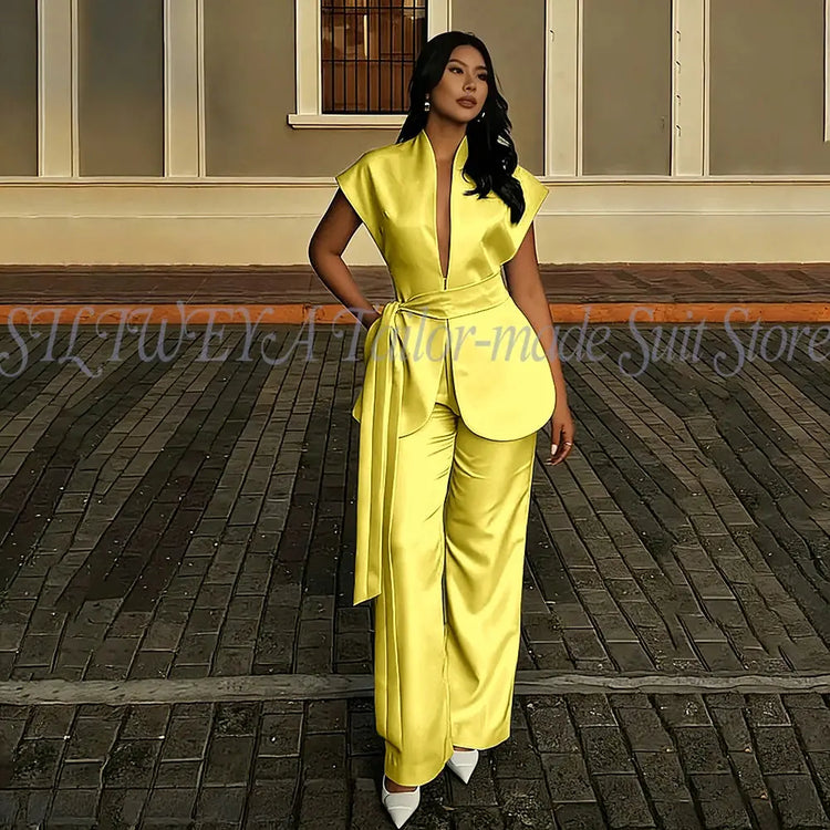 Modern Women Suits For Wedding Business Fashion 2 Pieces Sets Elegant Women&