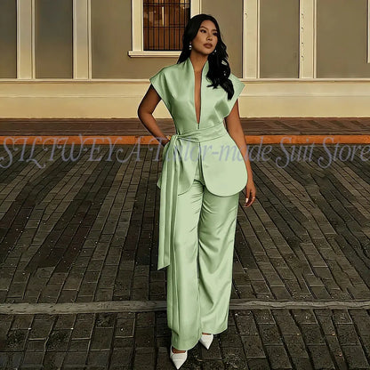Modern Women Suits For Wedding Business Fashion 2 Pieces Sets Elegant Women&