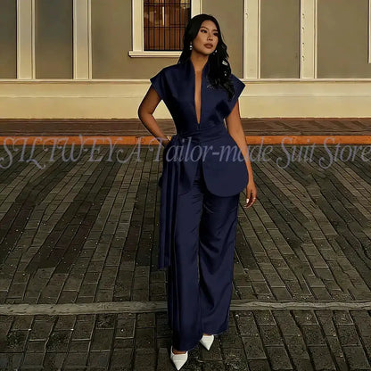 Modern Women Suits For Wedding Business Fashion 2 Pieces Sets Elegant Women&