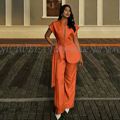 Modern Women Suits For Wedding Business Fashion 2 Pieces Sets Elegant Women&