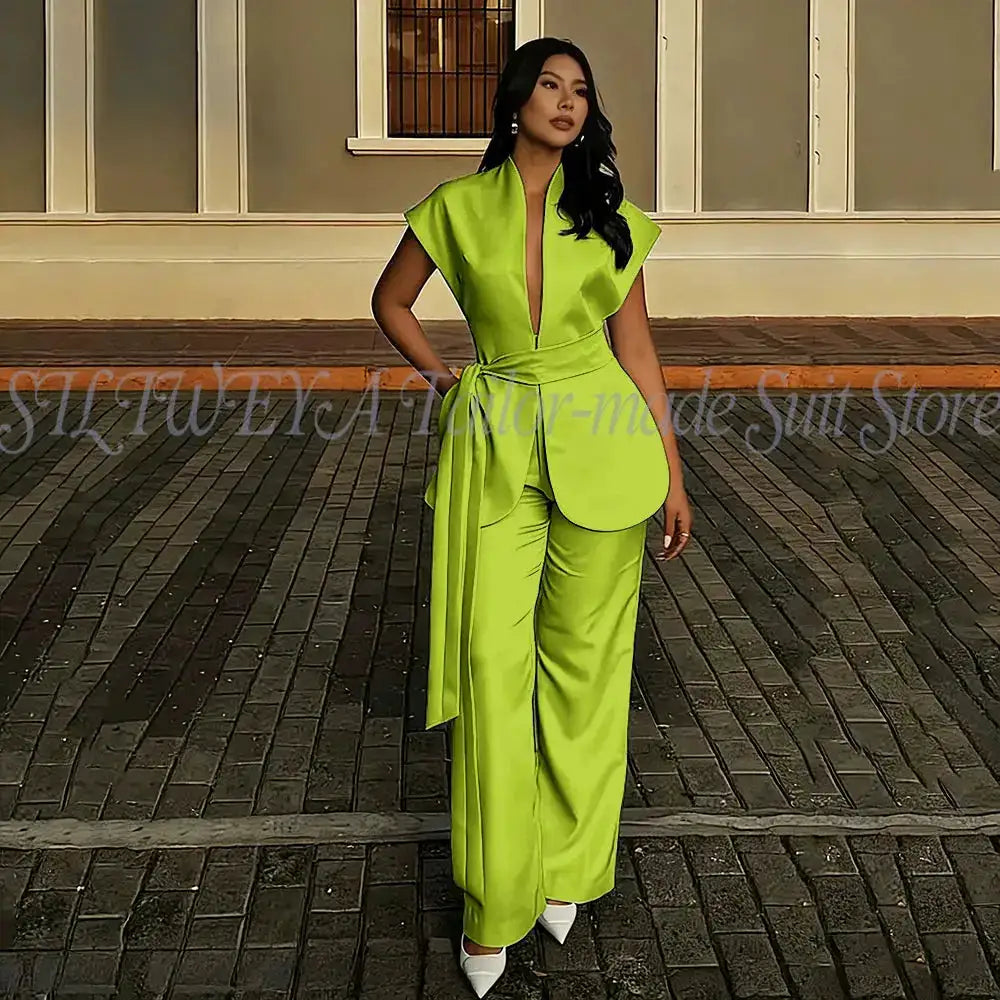 Modern Women Suits For Wedding Business Fashion 2 Pieces Sets Elegant Women&