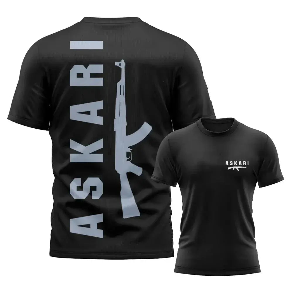 Askari men's boxing and wrestling T-shirts by SHOPEZRA L.L.C., breathable short-sleeve summer sports T-shirts for outdoor training.