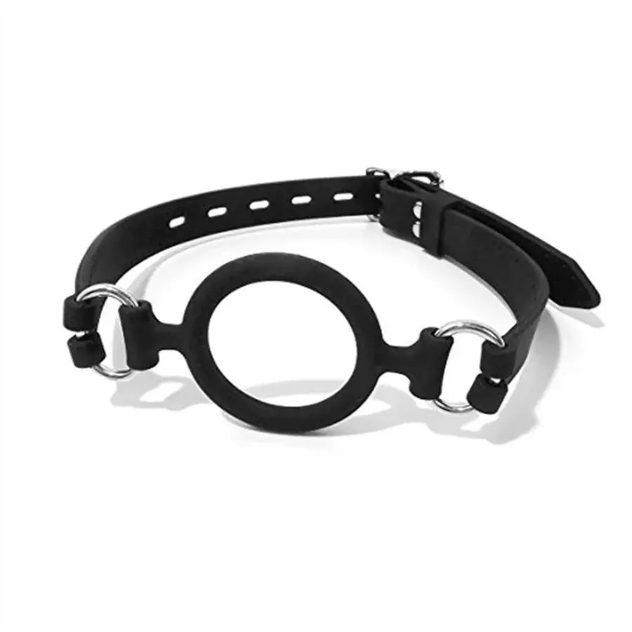 Double-ended BDSM dildo gag made of medical silicone, open mouth gag for couples' fetish and bondage play, from SHOPEZRA L.L.C.