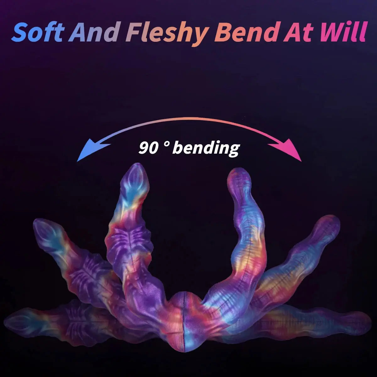 Dual-ended realistic dildo anal plug for vaginal and anal stimulation, designed for women and men, versatile sex toy from SHOPEZRA L.L.C.