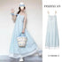 French Elegant Slimming Blue Sleeveless dress Children&