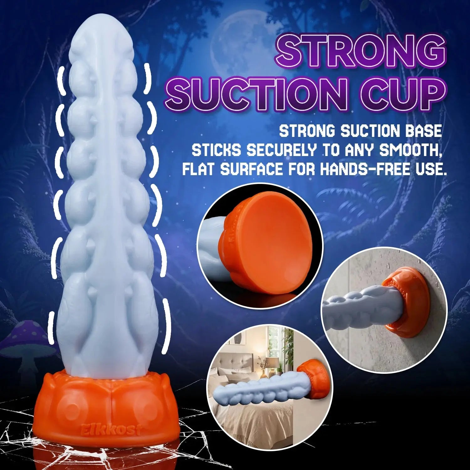 Simulated centipede-shaped dildo by SHOPEZRA L.L.C., featuring G-spot, clitoris, and vaginal stimulation for female masturbation.