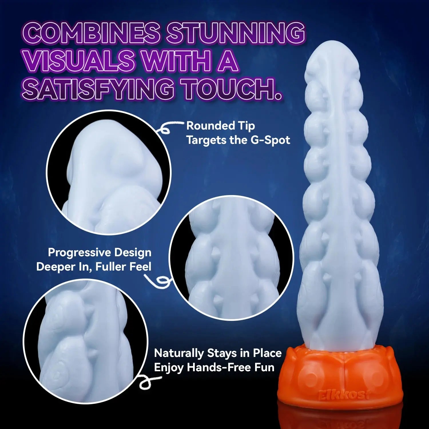 Cityfun simulated centipede-shaped dildo by Shopezra L.L.C., G-spot, clitoris, and vaginal stimulation massage toy.