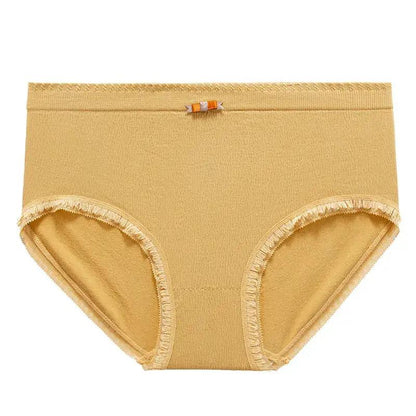 [40.00kg] Mid-waist Ladies Underwear Skin-friendly Cotton High Elastic Seamless Underwear Ladies Briefs Women by Dropshipman