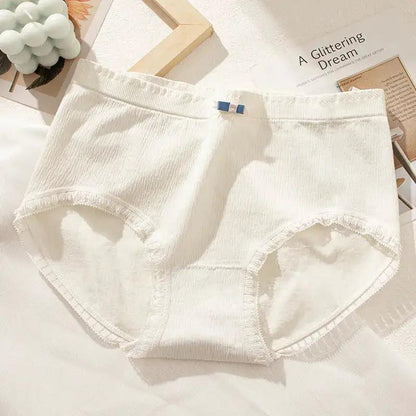 [40.00kg] Mid-waist Ladies Underwear Skin-friendly Cotton High Elastic Seamless Underwear Ladies Briefs Women by Dropshipman