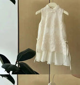 Cheongsam Dress for Baby Girls Chinese Style Cheongsam Dress New Summer Vest Dress Summer Dress Children&