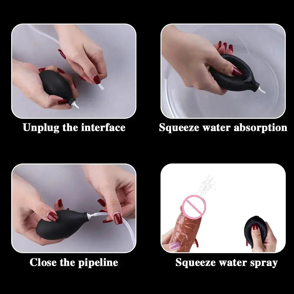 Squirting Dildo Sex Toys for Women Realistic Ejaculating Penis Female Masturbator Soft Silicone With Suction Cup Big Dick Adult by Dropshipman