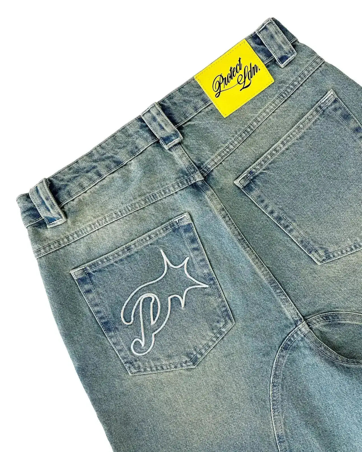 Vintage Y2k Men Women Harajuku Short Jeans Washed Embroidery American Retro Man Denim shorts Summer Loose Hip Hop Streetwear by Dropshipman