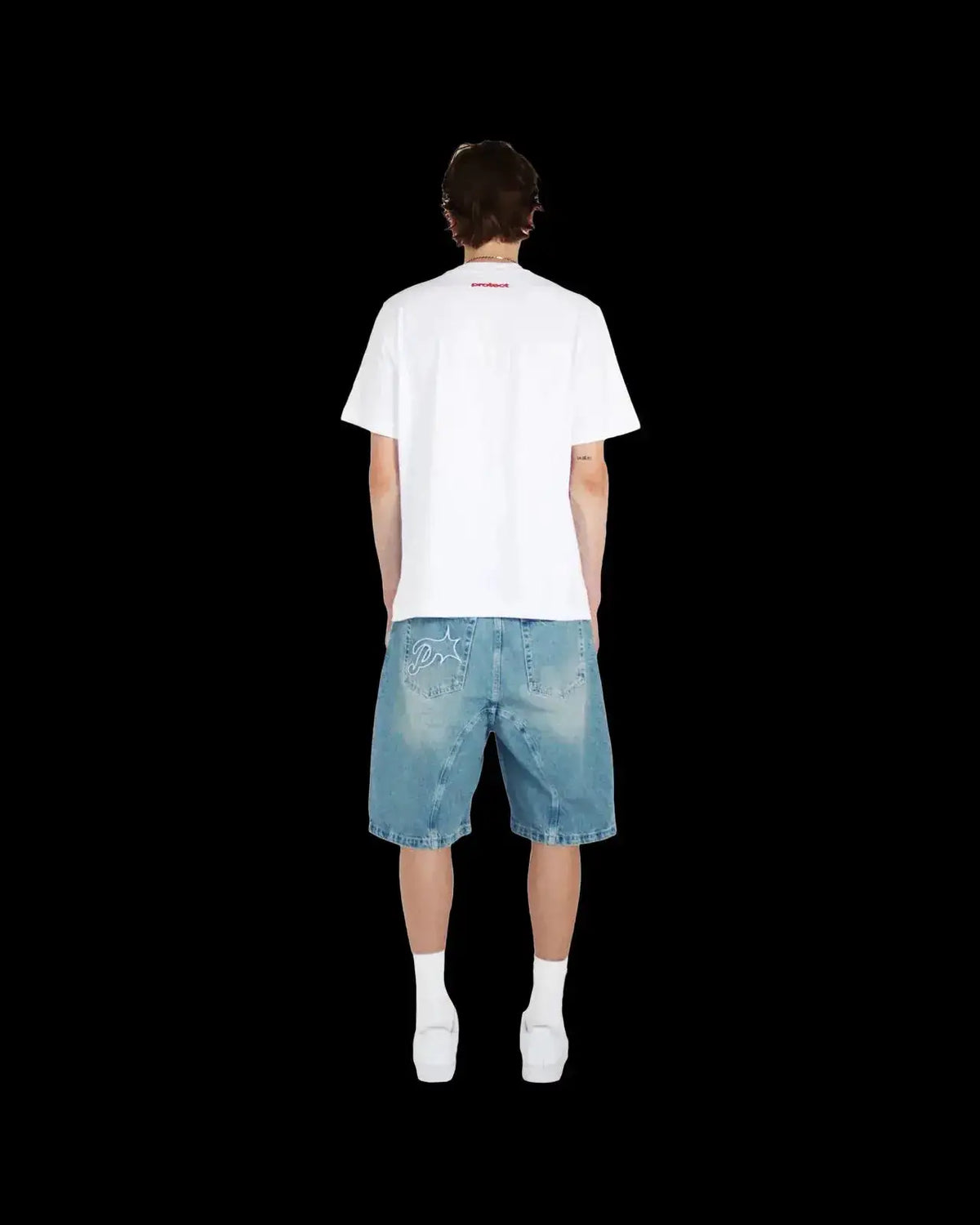 Vintage Y2k Men Women Harajuku Short Jeans Washed Embroidery American Retro Man Denim shorts Summer Loose Hip Hop Streetwear by Dropshipman