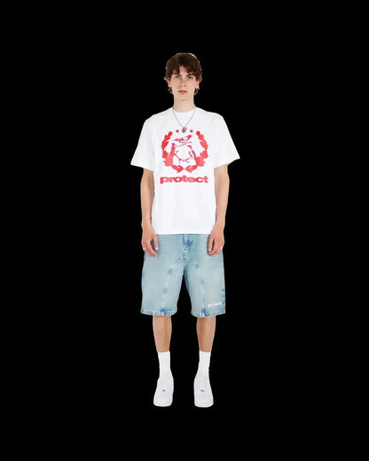 Vintage Y2k Men Women Harajuku Short Jeans Washed Embroidery American Retro Man Denim shorts Summer Loose Hip Hop Streetwear by Dropshipman