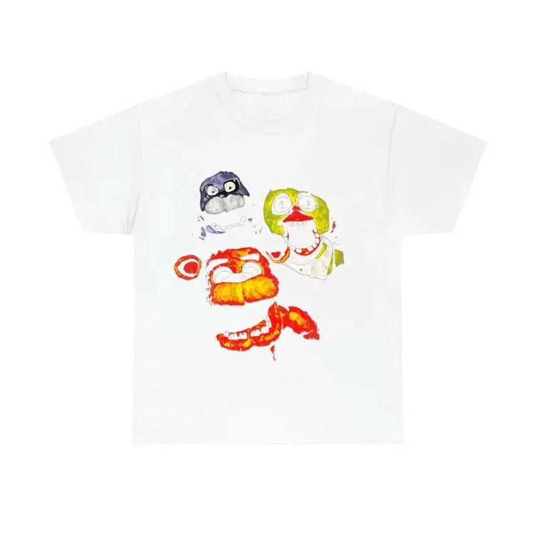 2000s High street Punk Solid Tshirt aesthetics Cotton Round Neck Washed Shirt Hip Hop Streetwear Cartoon pattern Retro Goth Tops SHOPEZRA L.L.C.
