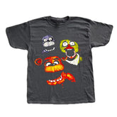 2000s High street Punk Solid Tshirt aesthetics Cotton Round Neck Washed Shirt Hip Hop Streetwear Cartoon pattern Retro Goth Tops SHOPEZRA L.L.C.