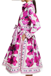 Women Dresses Party Dresses Retro Shirt Dress Long Sleeved Belt Single Row Buckle Layered Skirt Hem Design Casual Dresses SHOPEZRA L.L.C.