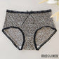 Ice Silk Seamless Underwear for Women, Hot Leopard Print Ice Silk Silk Protein Antibacterial Crotch Women&