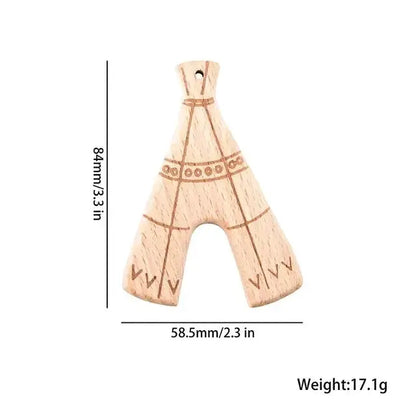 1pc Baby Teether Wooden Animal Pacifier Pendant BPA Free Beech Koala Rodent Teething Toys Kids Products Gifts by Dropshipman