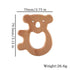 1pc Baby Teether Wooden Animal Pacifier Pendant BPA Free Beech Koala Rodent Teething Toys Kids Products Gifts by Dropshipman