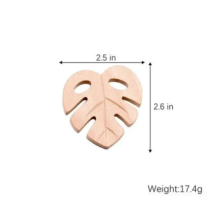 1pc Baby Teether Wooden Animal Pacifier Pendant BPA Free Beech Koala Rodent Teething Toys Kids Products Gifts by Dropshipman