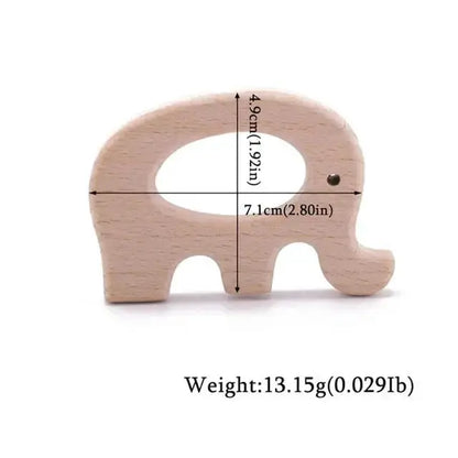 1pc Baby Teether Wooden Animal Pacifier Pendant BPA Free Beech Koala Rodent Teething Toys Kids Products Gifts by Dropshipman
