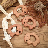 1pc Baby Teether Wooden Animal Pacifier Pendant BPA Free Beech Koala Rodent Teething Toys Kids Products Gifts SHOPEZRA L.L.C.