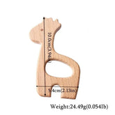 1pc Baby Teether Wooden Animal Pacifier Pendant BPA Free Beech Koala Rodent Teething Toys Kids Products Gifts SHOPEZRA L.L.C.