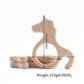 1pc Baby Teether Wooden Animal Pacifier Pendant BPA Free Beech Koala Rodent Teething Toys Kids Products Gifts SHOPEZRA L.L.C.