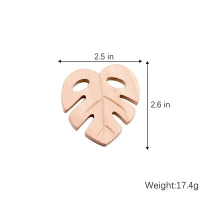 1pc Baby Teether Wooden Animal Pacifier Pendant BPA Free Beech Koala Rodent Teething Toys Kids Products Gifts SHOPEZRA L.L.C.