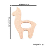 1pc Baby Teether Wooden Animal Pacifier Pendant BPA Free Beech Koala Rodent Teething Toys Kids Products Gifts SHOPEZRA L.L.C.