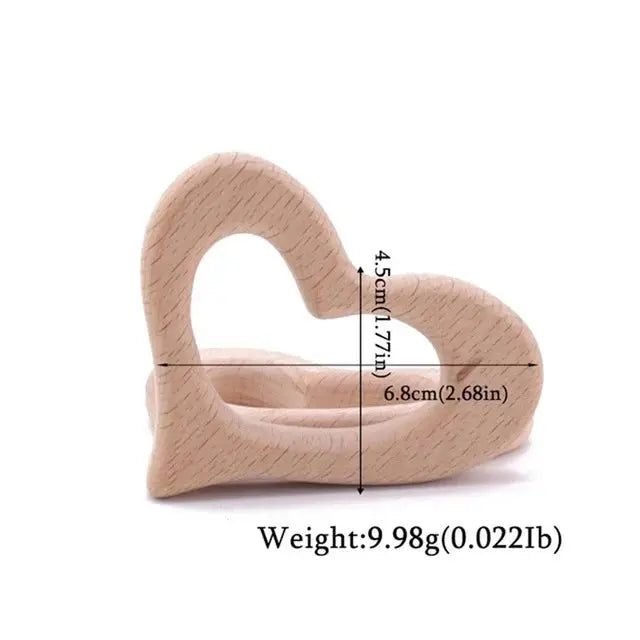 Wooden baby teether with a beech wood koala animal pendant, BPA-free teething toy suitable for infants and kids.
