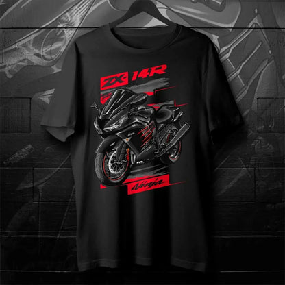 2012-2024 Models Japanese Ninja ZX-14R Motorcycle T-Shirt 100% Cotton O-Neck Short Sleeve Summer Casual Mens T-shirt Streetwear by Dropshipman