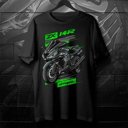 2012-2024 Models Japanese Ninja ZX-14R Motorcycle T-Shirt 100% Cotton O-Neck Short Sleeve Summer Casual Mens T-shirt Streetwear by Dropshipman