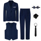 Suits for Boys Kids Wedding Easter Church Tuxedo Teenager School Performance Piano Outfit Set Children Birthday Formal Clothes SHOPEZRA L.L.C.