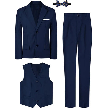 Suits for Boys Kids Wedding Easter Church Tuxedo Teenager School Performance Piano Outfit Set Children Birthday Formal Clothes by Dropshipman