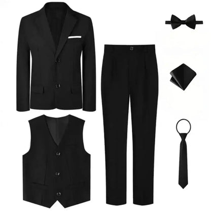 Suits for Boys Kids Wedding Easter Church Tuxedo Teenager School Performance Piano Outfit Set Children Birthday Formal Clothes by Dropshipman