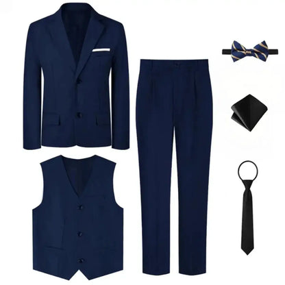 Suits for Boys Kids Wedding Easter Church Tuxedo Teenager School Performance Piano Outfit Set Children Birthday Formal Clothes by Dropshipman