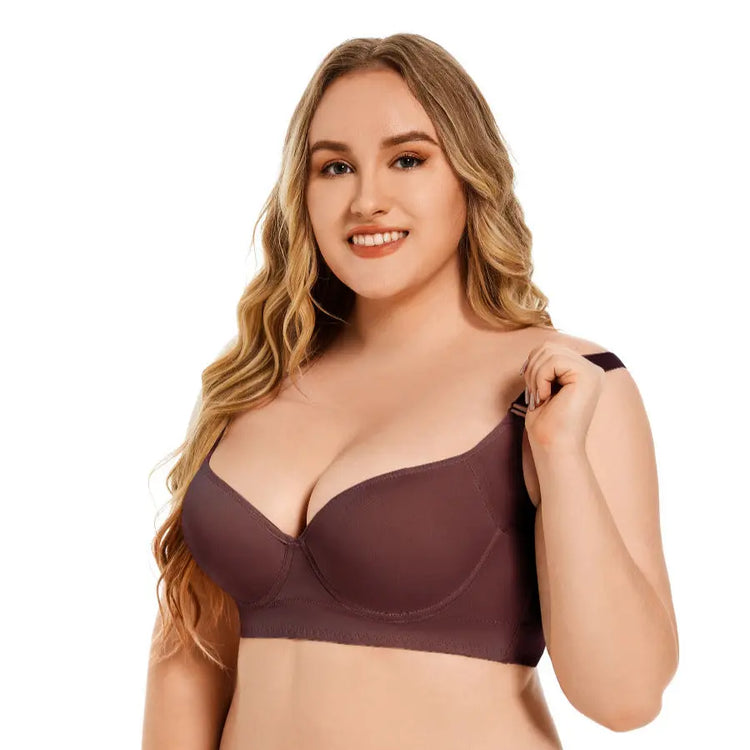 Cross-Border Popular Large Size Underwear, Feminine Push-Up Amazon European and American Large Breast Underwear, Full Cup Large Size Bra SHOPEZRA L.L.C.